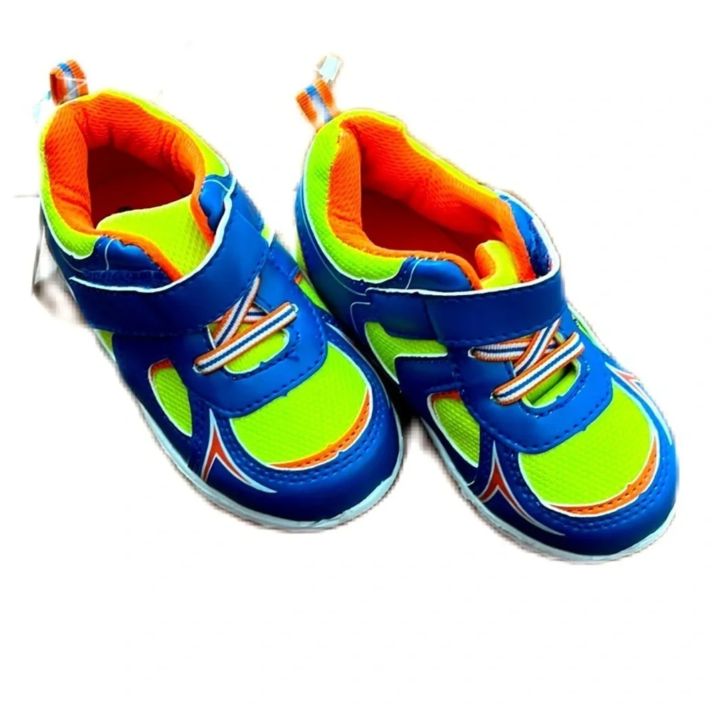 NWT Koala Kids Size 7 Baby Tennis Shoes Sneakers Memory Foam Bright Colors